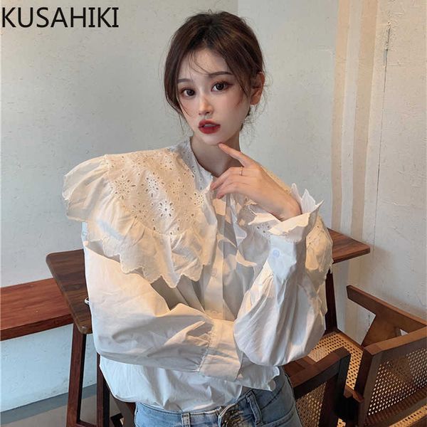 korean lace hook peter pan collar blouse shirt causal flare long sleeve women spring sweet blusas 6e644 210603, White
korean lace hook peter pan collar blouse shirt causal flare long sleeve women spring sweet blusas 6e644 210603, White