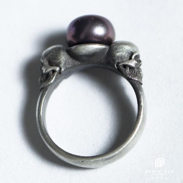 cluster rings bem hi ben men's women's pearl skull ring 925 sterling silver original design hand made dark punk biker, Golden;silver
cluster rings bem hi ben men's women's pearl skull ring 925 sterling silver original design hand made dark punk biker, Golden;silver