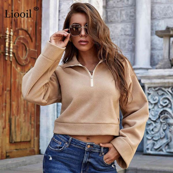 sweatshirts casual fleece sweatshirt women autumn winter clothes zip up turn-down collar long sleeve female khaki pullover and hoodies ix0p, Black
sweatshirts casual fleece sweatshirt women autumn winter clothes zip up turn-down collar long sleeve female khaki pullover and hoodies ix0p, Black