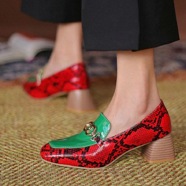 sianie tianie green red patchwork snake skin women shoes chunky high heels loafers big size 33-45 pumps with metal chain dress, Black
sianie tianie green red patchwork snake skin women shoes chunky high heels loafers big size 33-45 pumps with metal chain dress, Black