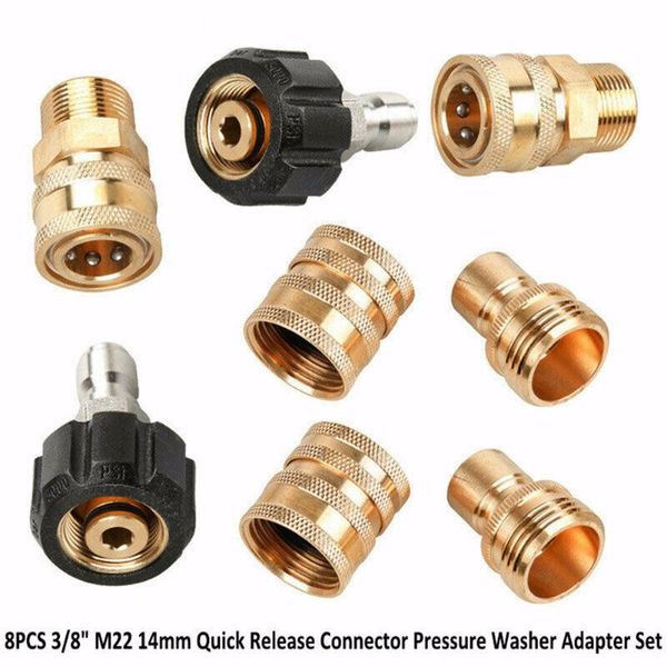 8pcs pressure washer adapter foam nozzle generator gun m22 to 3/8'' quick connect hose coupling pipes fitting watering equipments
8pcs pressure washer adapter foam nozzle generator gun m22 to 3/8'' quick connect hose coupling pipes fitting watering equipments