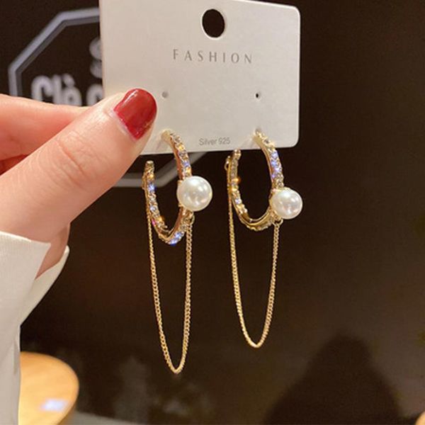 dangle & chandelier pearl tassel hoop earrings for women hire rs creativity luxury jewelry inlaid zircon s925 needle, Silver
dangle & chandelier pearl tassel hoop earrings for women hire rs creativity luxury jewelry inlaid zircon s925 needle, Silver