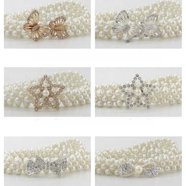 belts women sweet strap belt accessories 1pc elegant waistband elastic pearl chain for rhinestone dress decorative, Black;brown
belts women sweet strap belt accessories 1pc elegant waistband elastic pearl chain for rhinestone dress decorative, Black;brown