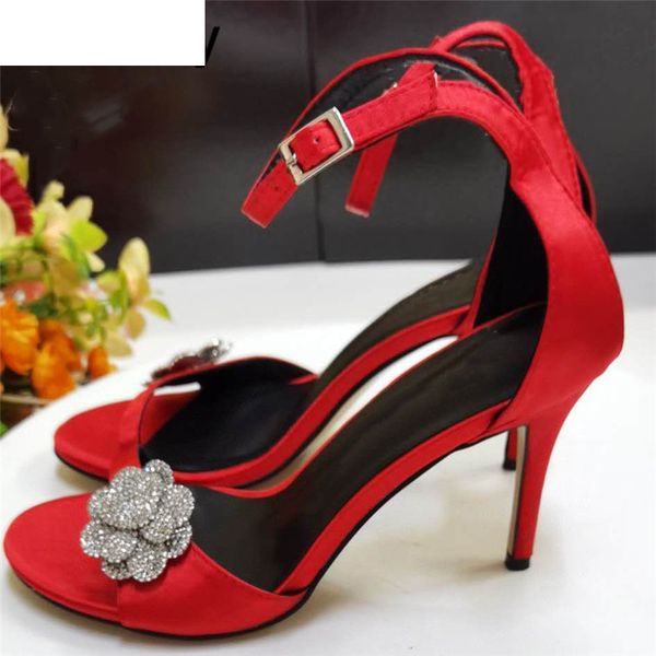 sandals woman high heel sandals summer shiny crystal flowers decor silk stain ankle strap sandalias party dress shoes female, Black
sandals woman high heel sandals summer shiny crystal flowers decor silk stain ankle strap sandalias party dress shoes female, Black