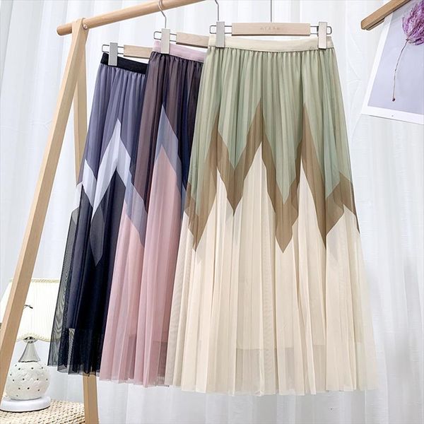 elegant geometric high waist women skirt tulle pleated midi summer womens mid calf length mesh long, Black
elegant geometric high waist women skirt tulle pleated midi summer womens mid calf length mesh long, Black