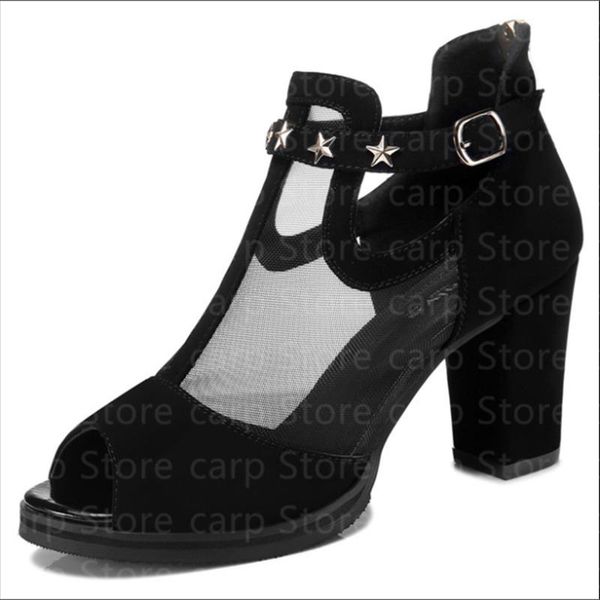 sandals summer women slippers black heels ladies shoes rivet mesh zipper open toe casual party wedding platform chunky sandal
sandals summer women slippers black heels ladies shoes rivet mesh zipper open toe casual party wedding platform chunky sandal