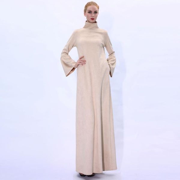 winter warm women stand up collar pullover long sleeve flare cuff a line elegant maxi suede dresses with side pockets casual, Black;gray
winter warm women stand up collar pullover long sleeve flare cuff a line elegant maxi suede dresses with side pockets casual, Black;gray