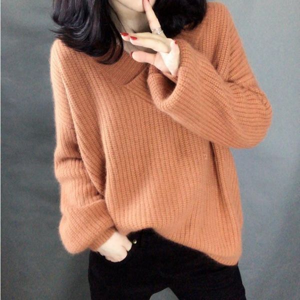 women's sweaters long sleeve pullovers basic knitted thick warm jumper stretch female women solid v neck sweater autumn winter fashion, White;black
women's sweaters long sleeve pullovers basic knitted thick warm jumper stretch female women solid v neck sweater autumn winter fashion, White;black