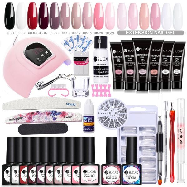 nail art kits ur sugar extension gel set acrylic polish kit with uv led lamp for starter tools
nail art kits ur sugar extension gel set acrylic polish kit with uv led lamp for starter tools