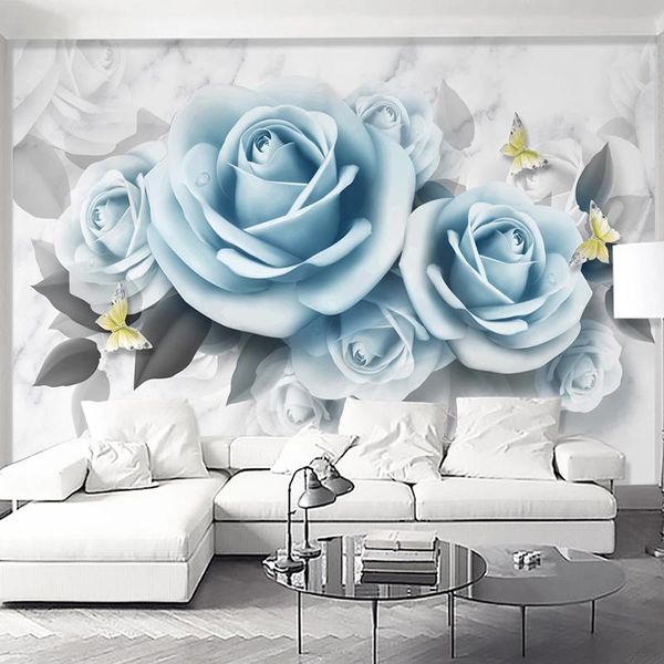 wallpapers drop custom mural wallpaper 3d stereo blue rose flowers wall painting bedroom romantic home decor waterproof stickers
wallpapers drop custom mural wallpaper 3d stereo blue rose flowers wall painting bedroom romantic home decor waterproof stickers