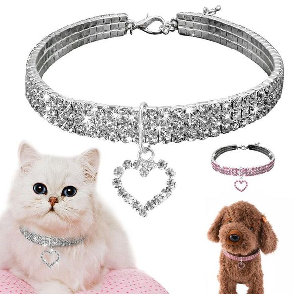 dog collars & leashes exquisite bling crystal collar heart shape diamond puppy pet shiny full rhinestone necklace for dogs
dog collars & leashes exquisite bling crystal collar heart shape diamond puppy pet shiny full rhinestone necklace for dogs