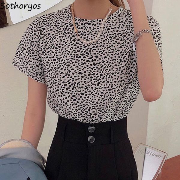 women's t-shirt women short sleeve t-shirts leopard stylish retro chic all-match o-neck streetwear temper casual female loose hipsters, White
women's t-shirt women short sleeve t-shirts leopard stylish retro chic all-match o-neck streetwear temper casual female loose hipsters, White