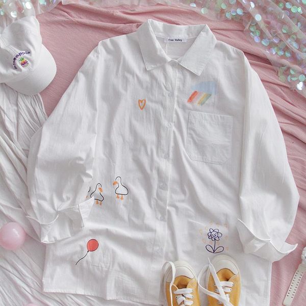 cute print cotton shirt mori girwomen white casual long sleeve blouse young girl spring autumn loose ins student harajuku women's blou
cute print cotton shirt mori girwomen white casual long sleeve blouse young girl spring autumn loose ins student harajuku women's blou