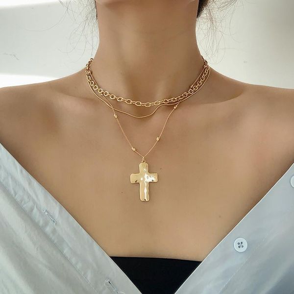 Punk Gold Silver Color Cross Beaded Pendant Necklace For Women Girl Geometry Multilayer Necklaces Collares Statement Jewelry
Punk Gold Silver Color Cross Beaded Pendant Necklace For Women Girl Geometry Multilayer Necklaces Collares Statement Jewelry
