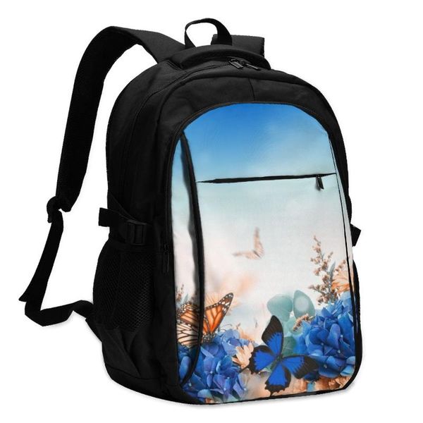 backpack usb charge women blue hydrangeas and daisies floral butterflies student letters school bag teenager
backpack usb charge women blue hydrangeas and daisies floral butterflies student letters school bag teenager