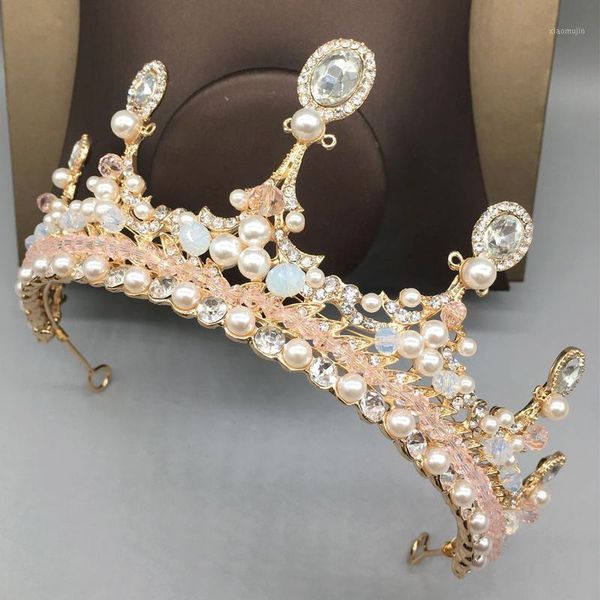 hair clips & barrettes princess tiara crown bridal baroque pearl pink diamond rhinestone wedding accessories for women jewelry, Golden;silver
hair clips & barrettes princess tiara crown bridal baroque pearl pink diamond rhinestone wedding accessories for women jewelry, Golden;silver