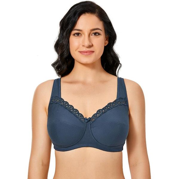 bras women's cotton plus size wirenon-padded sleep full coverage lace bra, Red;black
bras women's cotton plus size wirenon-padded sleep full coverage lace bra, Red;black