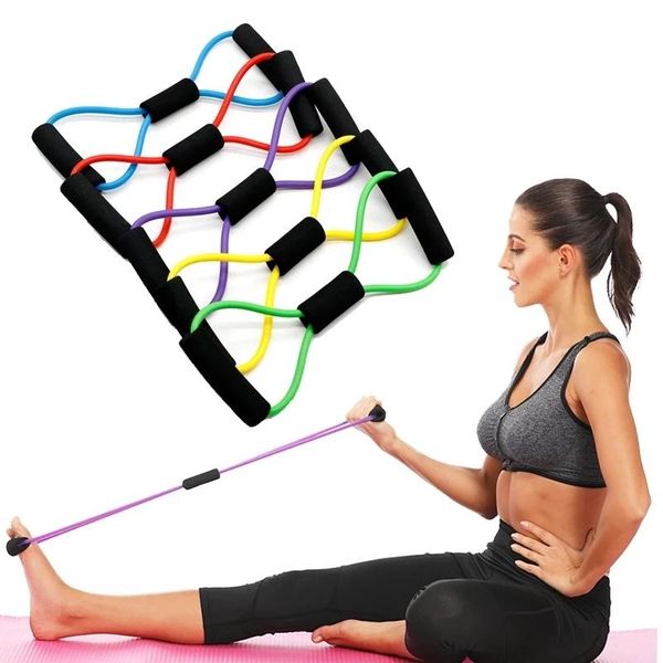 resistance bands fitness figure 8 rally yoga band arm training rope pull female breast expansion plastic chest elastic
resistance bands fitness figure 8 rally yoga band arm training rope pull female breast expansion plastic chest elastic
