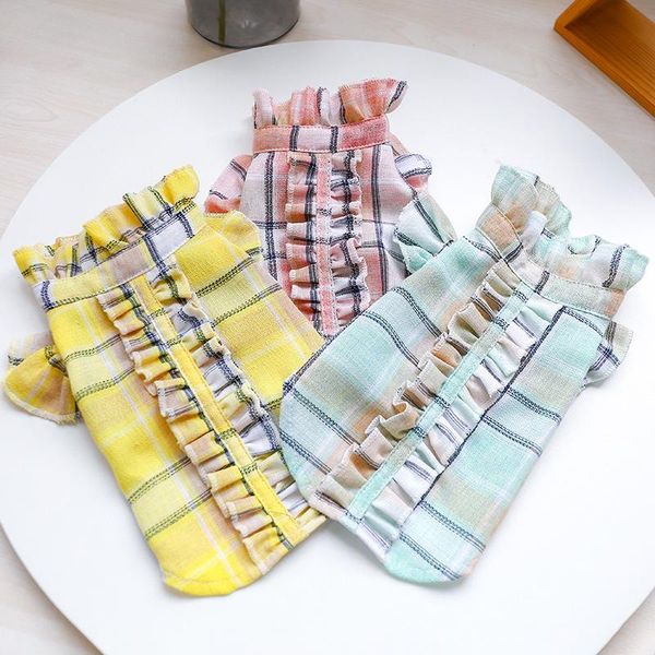 girl dog plaid shirt clothes summer puppy cat thin cool short sleeve shirts clothing for teddy bichon small pet costume apparel
girl dog plaid shirt clothes summer puppy cat thin cool short sleeve shirts clothing for teddy bichon small pet costume apparel