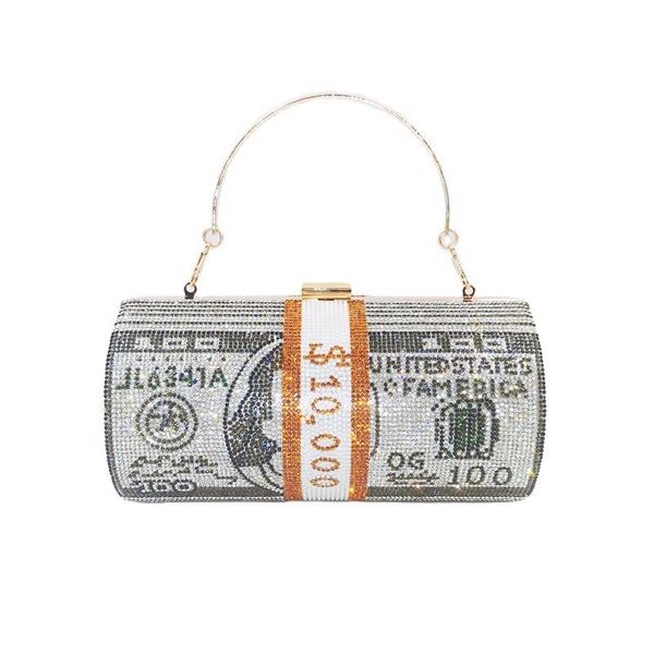 ladies rhinestone dollar bag cylinder shoulder european american style exquisite fashion unique party clutch waist bags
ladies rhinestone dollar bag cylinder shoulder european american style exquisite fashion unique party clutch waist bags