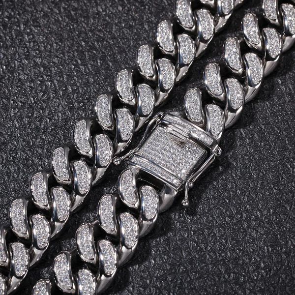 bangle 20mm micro zircon stainless steel cuban chain punk exaggerated men's hip hop necklace, Black
bangle 20mm micro zircon stainless steel cuban chain punk exaggerated men's hip hop necklace, Black