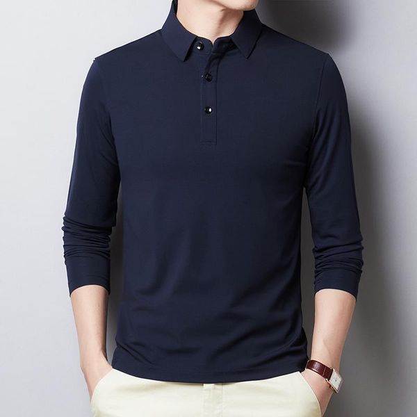 men's polos shirt men cotton long sleeve shirts male classic solid colors slim fit tee homme clothing t894, White;black
men's polos shirt men cotton long sleeve shirts male classic solid colors slim fit tee homme clothing t894, White;black