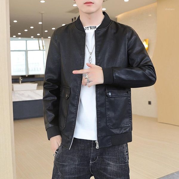men's jackets 2021 leather jacket men bomber baseball biker pu coat faux pilot fleece college black slim fit motorcycle, Black;brown
men's jackets 2021 leather jacket men bomber baseball biker pu coat faux pilot fleece college black slim fit motorcycle, Black;brown
