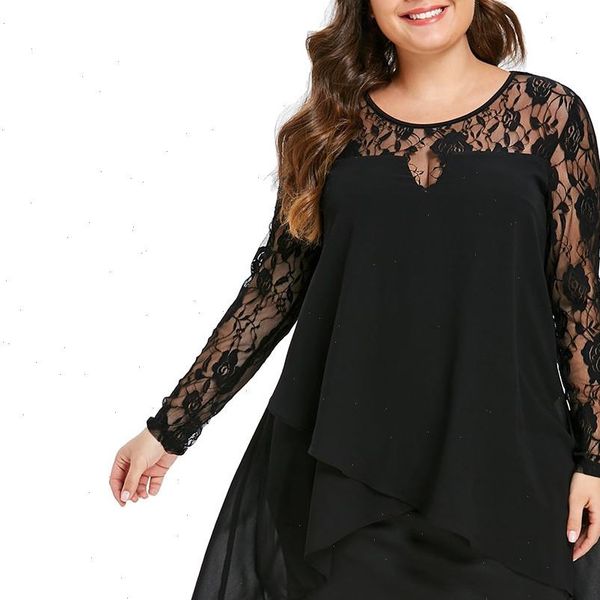 womens dress women large size summer solid color lace fashion female elegant long sleeve slim party plus dresse 618, Black;gray
womens dress women large size summer solid color lace fashion female elegant long sleeve slim party plus dresse 618, Black;gray
