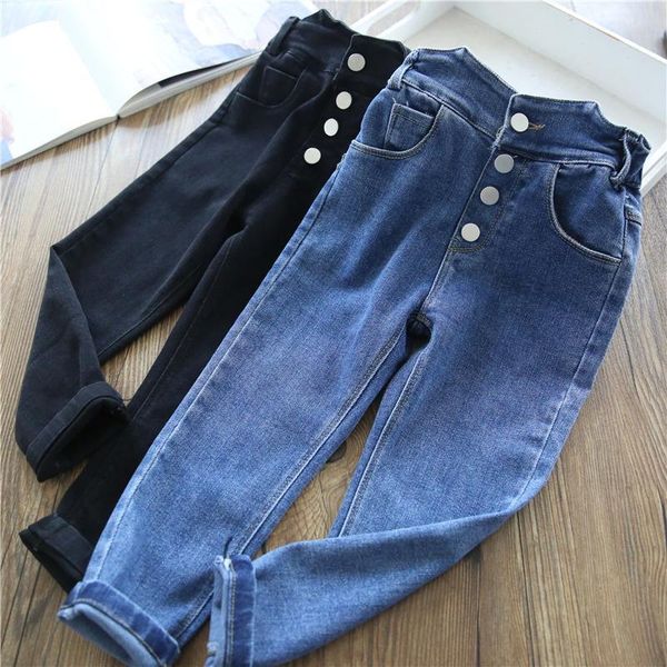 jeans 2021 girls' pants spring autumn solid button high waist stretch children's trousers clothes for teenagers, Blue
jeans 2021 girls' pants spring autumn solid button high waist stretch children's trousers clothes for teenagers, Blue