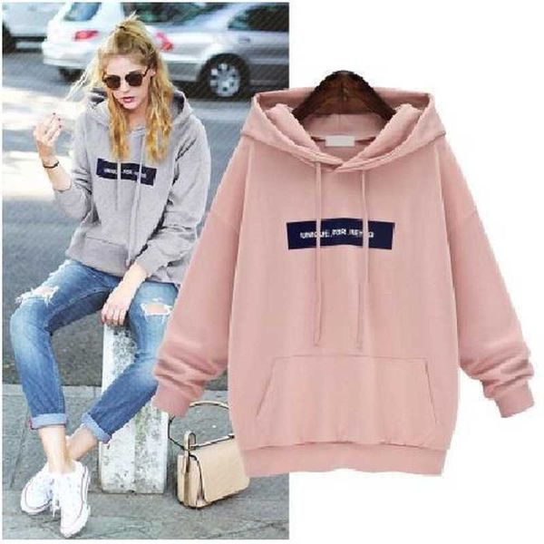 women's hoodies & sweatshirts fall hooded plus size pullover hoody sports loose jacket mid-length crewneck hoodie letter printing, Black
women's hoodies & sweatshirts fall hooded plus size pullover hoody sports loose jacket mid-length crewneck hoodie letter printing, Black