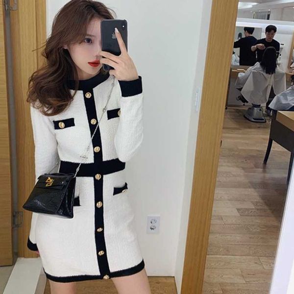 autumn sheath mini knit dress girls patchwork bodycon buttons soft stretchy sweater dresses for women 210529, Black;gray
autumn sheath mini knit dress girls patchwork bodycon buttons soft stretchy sweater dresses for women 210529, Black;gray