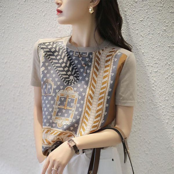t- shirt t-shirt women 's short sleeve loose spring 2021 fashion stitched chiffon women's, White
t- shirt t-shirt women 's short sleeve loose spring 2021 fashion stitched chiffon women's, White