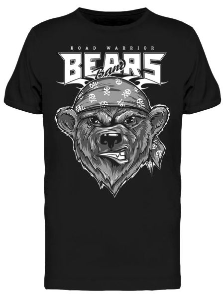 Road Warriors Bears Tee Men's -Image by Shutterstock, White;black