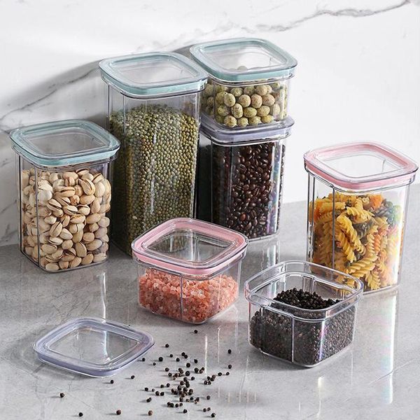 storage bottles & jars transparent coarse grain snack dry fruit preservation box tea can kitchen food grade moisture-proof sealed square
storage bottles & jars transparent coarse grain snack dry fruit preservation box tea can kitchen food grade moisture-proof sealed square