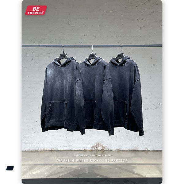 be men's wear | 2021 summer new gradient color copying old hoodie high street fashion brand hoodie, Black
be men's wear | 2021 summer new gradient color copying old hoodie high street fashion brand hoodie, Black