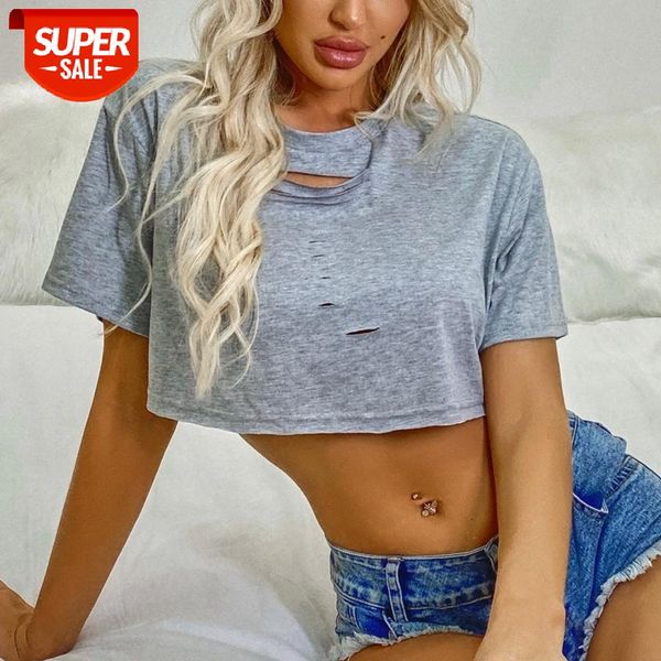 female summer short sleeve casual crop solid color stylish round neck hollow out t-shirt wild daily wear shirt #ru1e, White
female summer short sleeve casual crop solid color stylish round neck hollow out t-shirt wild daily wear shirt #ru1e, White