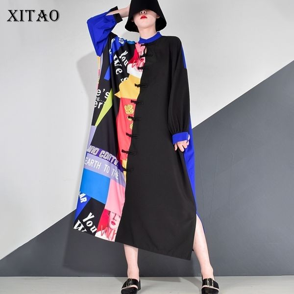 xitao print patchwork dress women loose fashion streetwear stand collar new autumn full sleeve plus size dress zp2745 210325, Black;gray
xitao print patchwork dress women loose fashion streetwear stand collar new autumn full sleeve plus size dress zp2745 210325, Black;gray