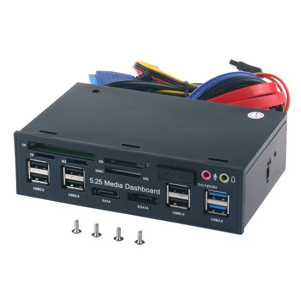 5.25"pc voorpaneel dashboard media usb 3.0 hub audio esata sata card reader deskoptical drive multifunctional panel 525e
5.25"pc voorpaneel dashboard media usb 3.0 hub audio esata sata card reader deskoptical drive multifunctional panel 525e