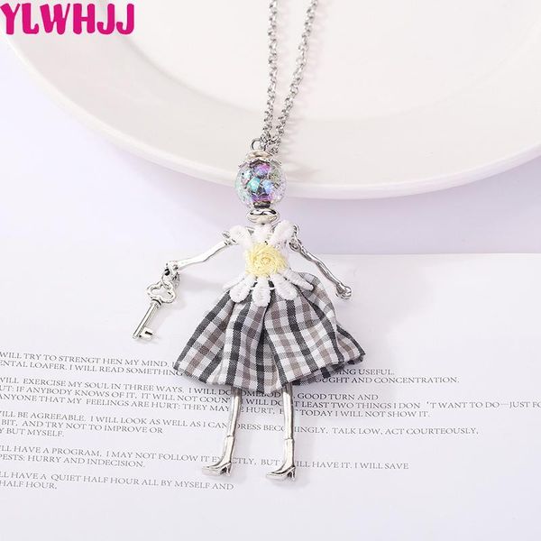 pendant necklaces ylwhjj brand 2021 lattice dress doll women necklace girls cute fashion handmade statement jewelry collier femme, Silver
pendant necklaces ylwhjj brand 2021 lattice dress doll women necklace girls cute fashion handmade statement jewelry collier femme, Silver