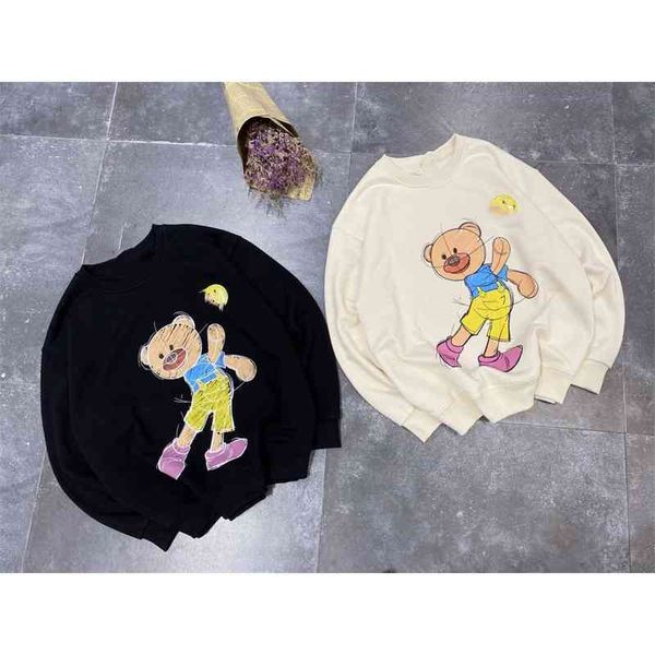 2021 autumn new smiling face cartoon little bear sweater casual loose long sleeve round neck women's top, Black
2021 autumn new smiling face cartoon little bear sweater casual loose long sleeve round neck women's top, Black