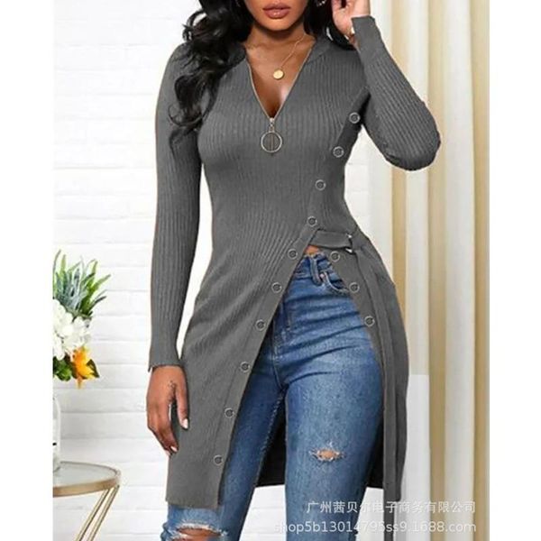 casual dresses wepbel women's autumn knitted sweater dress ladies fashion long sleeve zipper v neck bandage slit mini, Black;gray
casual dresses wepbel women's autumn knitted sweater dress ladies fashion long sleeve zipper v neck bandage slit mini, Black;gray