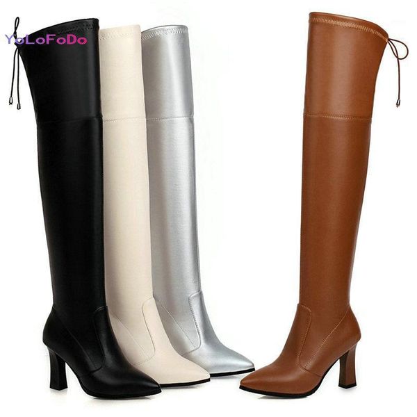 boots plus size 34-45 women over the knee pu leather pointed toe square high heel ladies stretch autumn winter1, Black
boots plus size 34-45 women over the knee pu leather pointed toe square high heel ladies stretch autumn winter1, Black