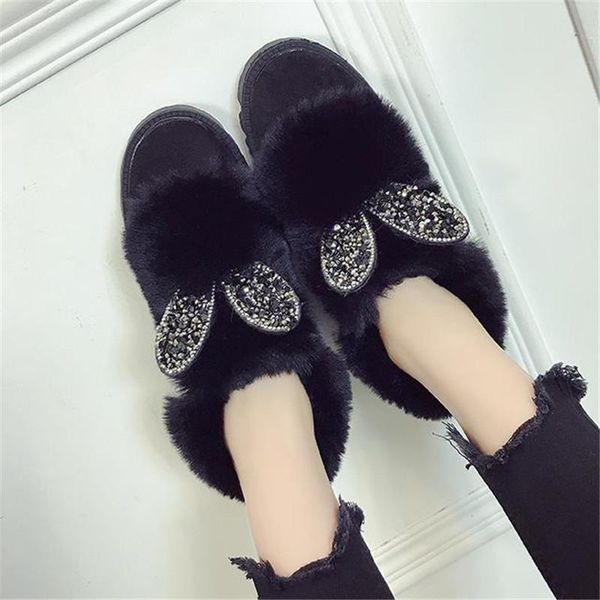 boots slip on plush pea shoes 2021 autumn and winter thickened fashionable snow for women's short hair, Black
boots slip on plush pea shoes 2021 autumn and winter thickened fashionable snow for women's short hair, Black