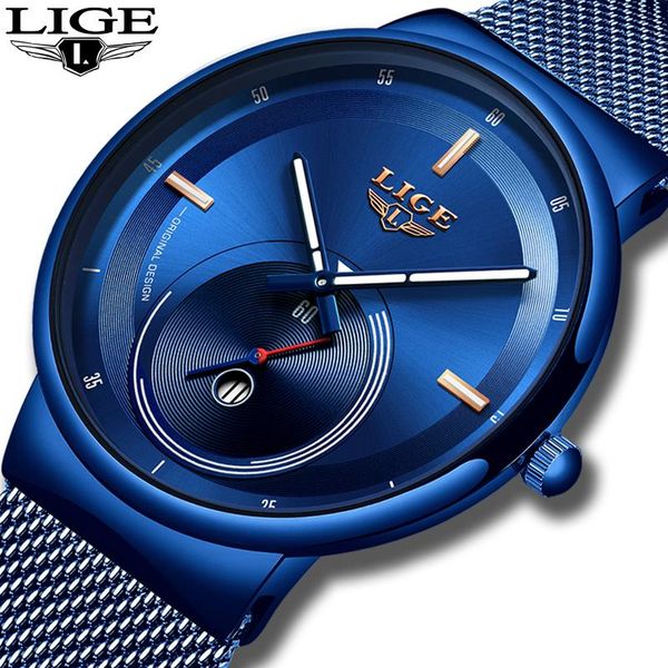 wristwatches 2021 original design blue quartz clock lige mens watches watch men simple all steel waterproof wrist, Slivery;brown
wristwatches 2021 original design blue quartz clock lige mens watches watch men simple all steel waterproof wrist, Slivery;brown