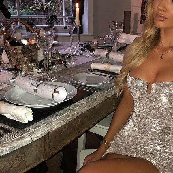 womens dress women v cut neck silver sequined mini bodycon sleeveless evening party sequins strappy multiway dresses, Black;gray
womens dress women v cut neck silver sequined mini bodycon sleeveless evening party sequins strappy multiway dresses, Black;gray
