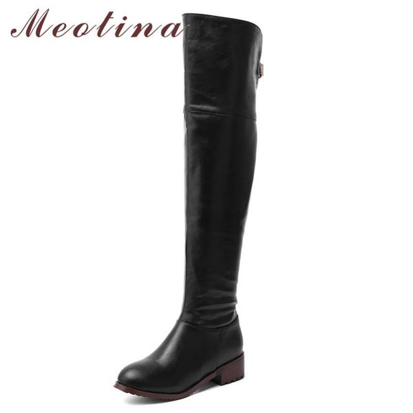 boots meotina over the knee women shoes buckle mid heel thigh lady zipper chunky heels long winter brown big size 46, Black
boots meotina over the knee women shoes buckle mid heel thigh lady zipper chunky heels long winter brown big size 46, Black