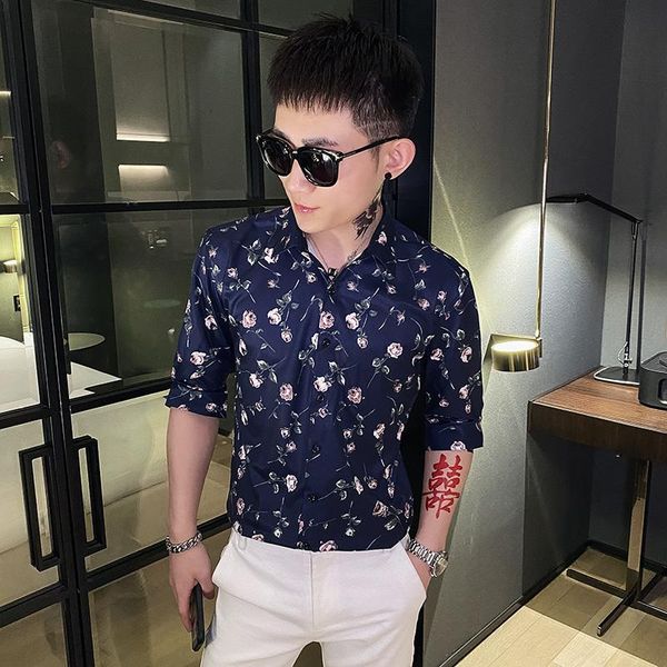 spring summer men floral shirts half sleeve fashion 2021 slim fit casual streetwear/club/prom tuxedo all match blouse homme 3xl men's, White;black
spring summer men floral shirts half sleeve fashion 2021 slim fit casual streetwear/club/prom tuxedo all match blouse homme 3xl men's, White;black