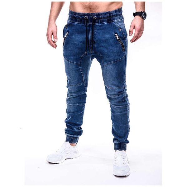 jogging denim broek men's rits versing potatoes pure color casual locomotive jeans, Blue
jogging denim broek men's rits versing potatoes pure color casual locomotive jeans, Blue