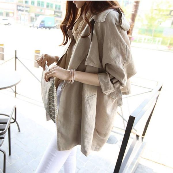 women's trench coats 2021 office lady lazy wind clothing spring style fashion raincoat casual casaco feminino, Tan;black
women's trench coats 2021 office lady lazy wind clothing spring style fashion raincoat casual casaco feminino, Tan;black
