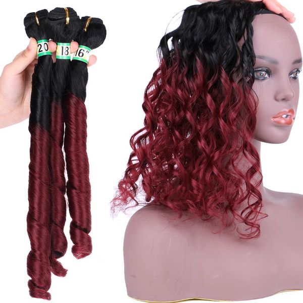 human ponytails funmi curly hair weaves bundles high temperature synthetic extensions spring weaving for black women
human ponytails funmi curly hair weaves bundles high temperature synthetic extensions spring weaving for black women